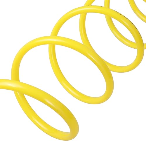 Miniatura 4 de WYNNsky Manguera de aire en espiral, material de nailon, anticorrosión, resistencia a la abrasión, 14 pulgadas × 12 pies, accesorios de compresor de