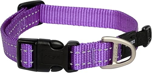 Miniatura 1 de Rogz utilidad M 58-inch costuras reflectantes serpiente collar de perro