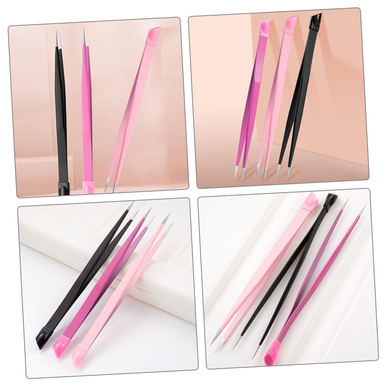 5 Sätze Doppelseitige Pinzetten Für Nail Art Bastelarbeiten Und Sticker Pinzetten Für Strasssteine Und Nagelsticker 3 Stück * 5
