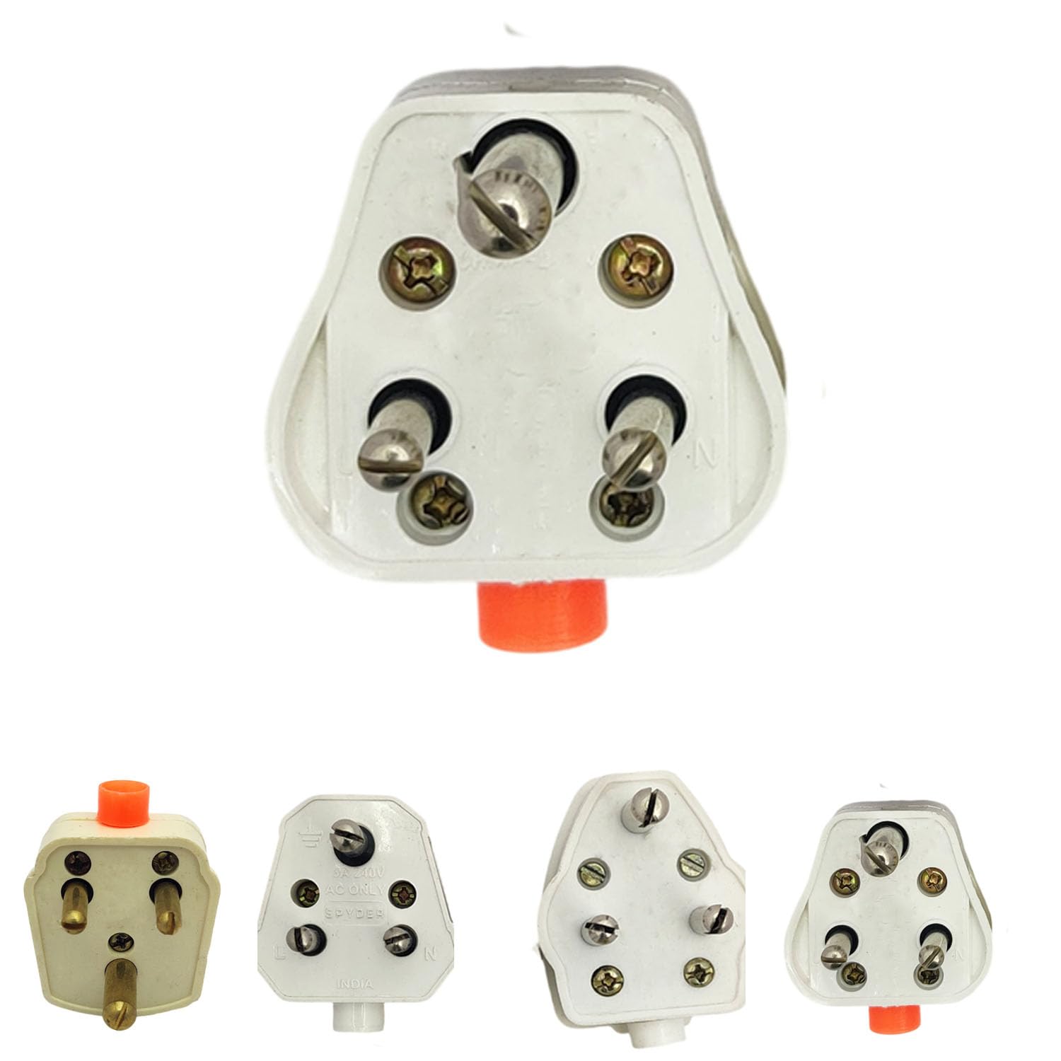 REDWIND 3 Pin Electric Plug Connector for Wire|Pack of 6|Triangular Prism|Perfect Connector for Wire for Refrigerators,Tv,Mixer Grider,Home Appliances and Other electrical purposes|AMJH-image-42
