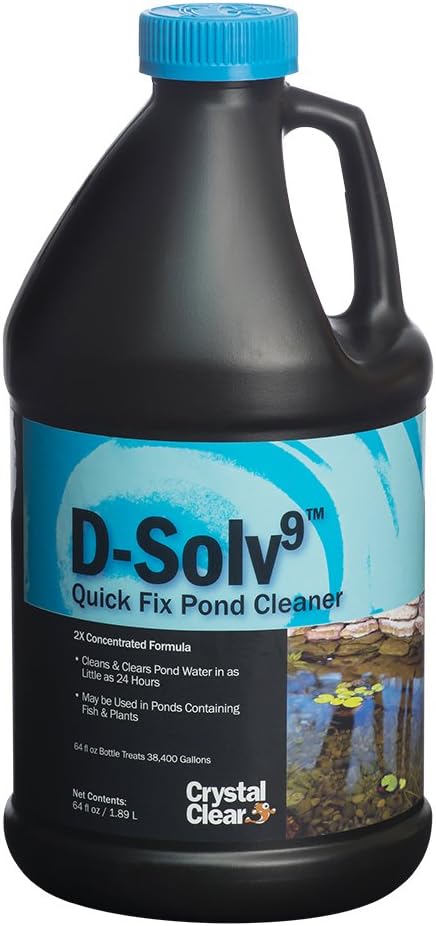 CrystalClear, D-Solv9 Pond Cleaner, 64 Ounces