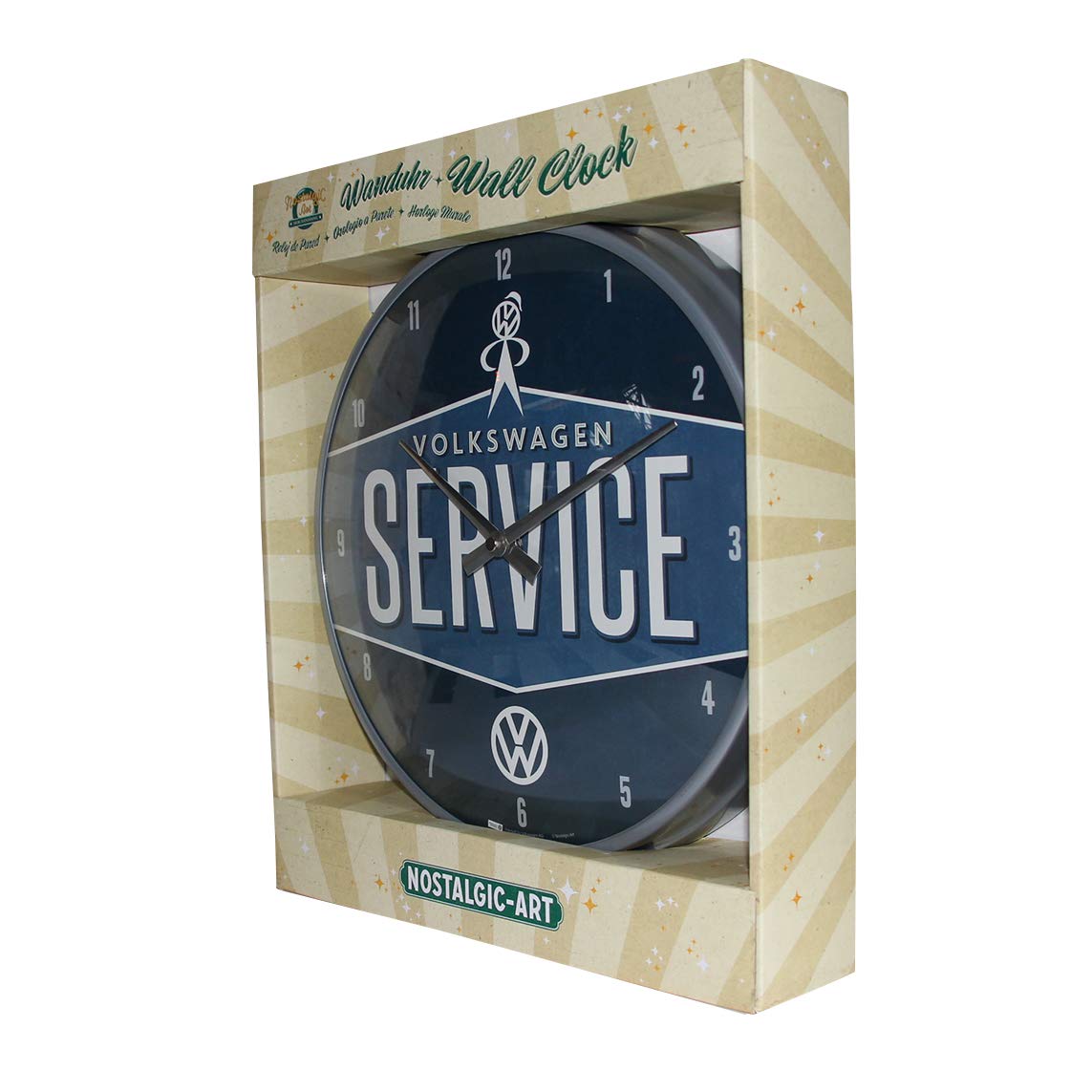 Nostalgic-Art 51079 Volkswagen - VW Service, Wall Clock 31cm: Wall  