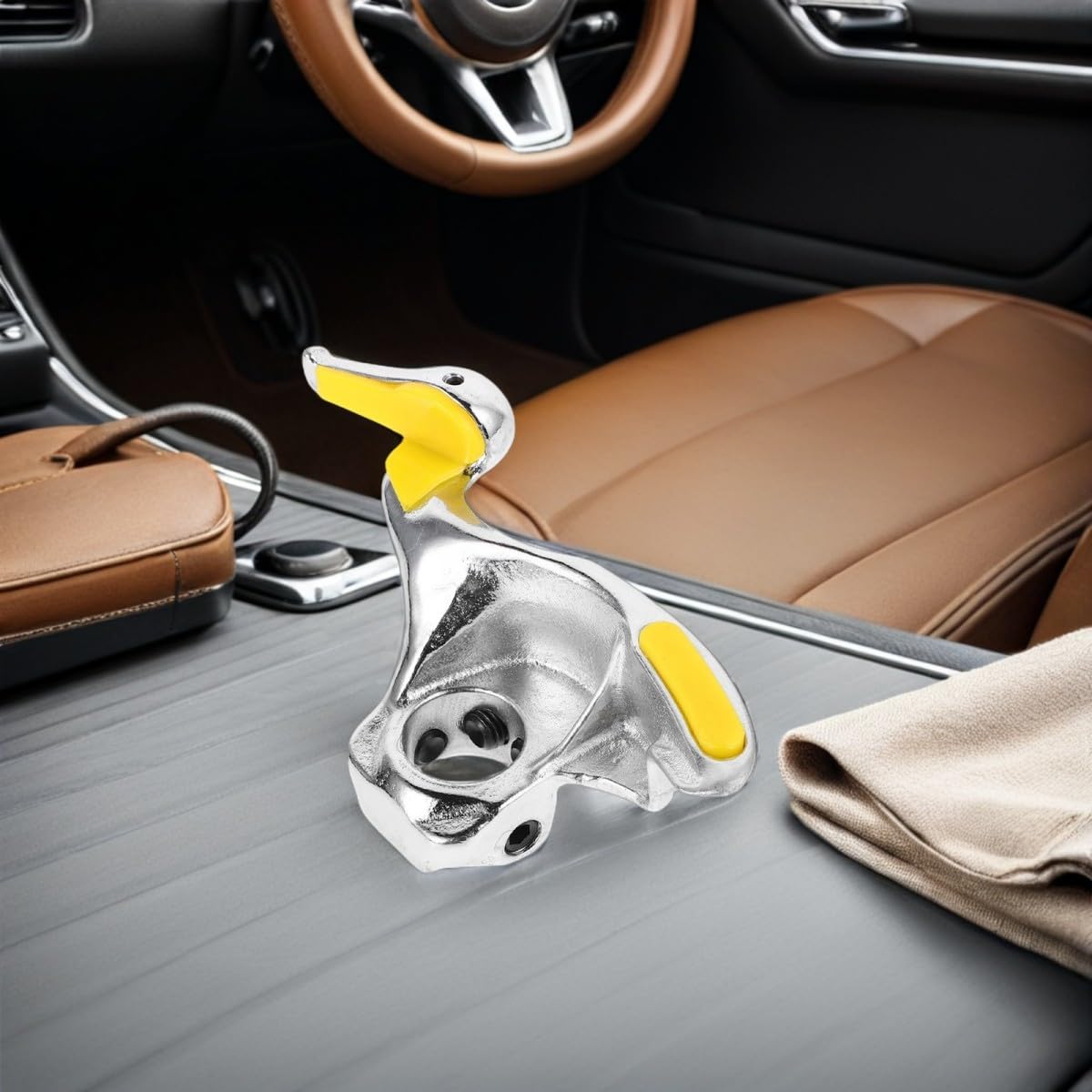 NUOBESTY Strumento Smontaggio Pneumatici con Inserti Protettivi in Nylon Testa Becco d Anatra per Cambio Gomme Auto e Moto Morsetto Cerchioni con Protezioni