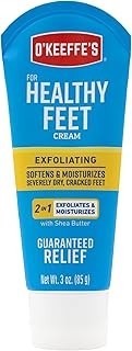 O'Keeffe's Healthy Feet Exfoliating Foot Cream for Extremely Dry, Cracked Feet, 3 Ounce Tube, (Pack of 1)