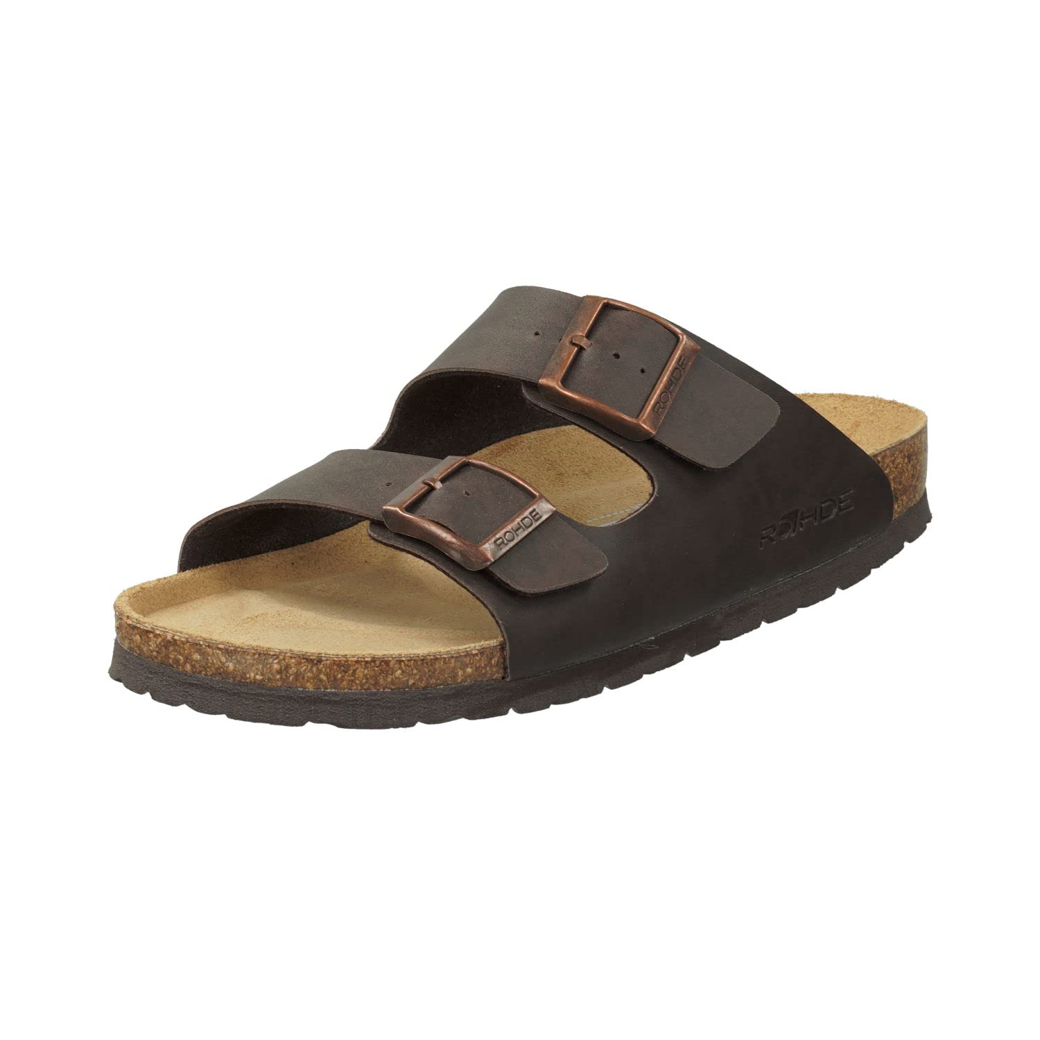Rohde Grado Men's Mules, Slippers, Slides, Sandals, Summer Shoes, Casual Shoes, Mocha 72., 9.5 UK