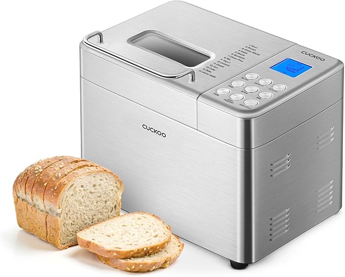 CUCKOO Bread Maker Machine with 15 Menu Options + 3