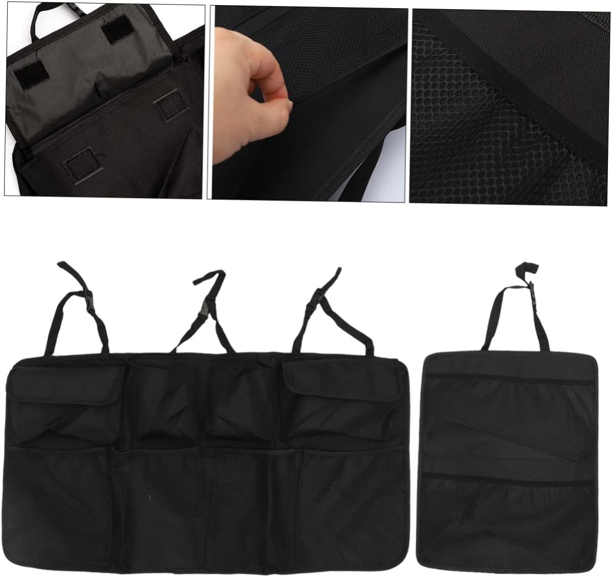 VICASKY Hanging Car Storage Organizer for Trunk 2pcs Backseat Car Organizer Pockets Tidy Auto Supplies Storage Bag