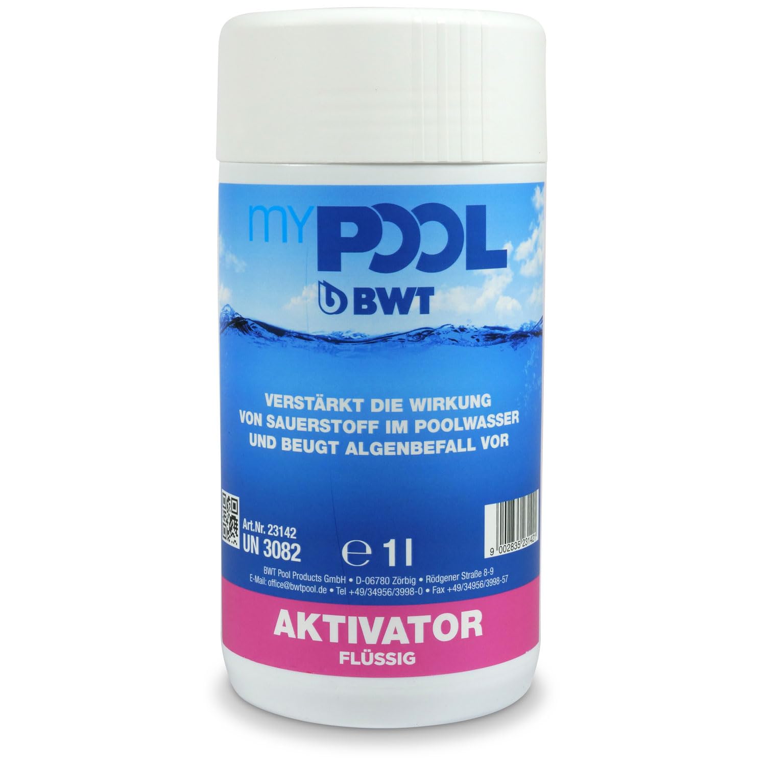 myPOOL Aktivsauerstoff Set - Granulat und Sauerstoff Aktivator - Chlorfreie Methode zur Desinfektion des Poolwassers - Für Schwimmbecken und SPA (2 kg)