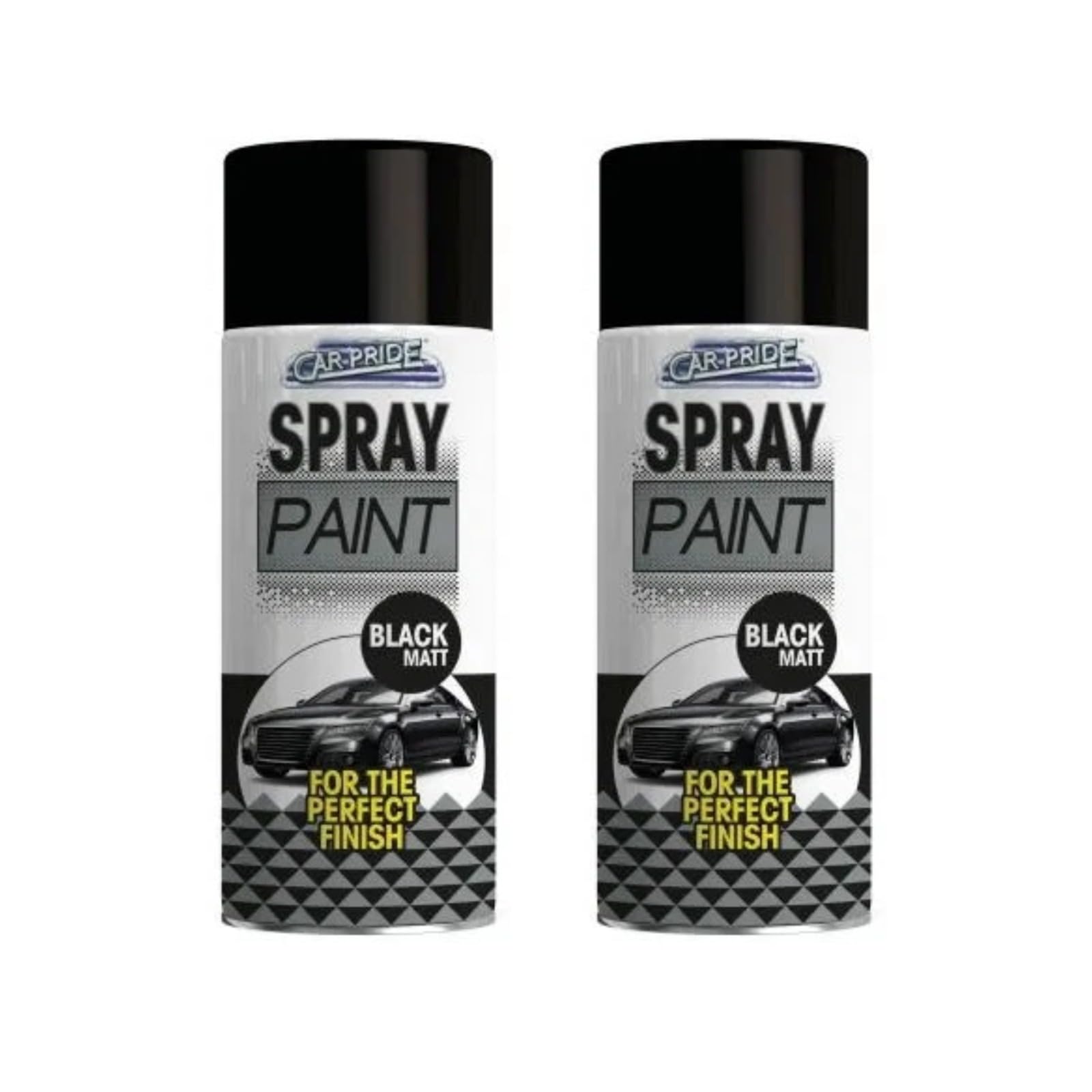 Ysamax 2Pcs 400Ml Matt Black Car Spray Paint, Fast-Drying, Provides Elegant And Professional Look, Excellent Resistance To Fading, Chipping, And Scratching, (2Pcs)