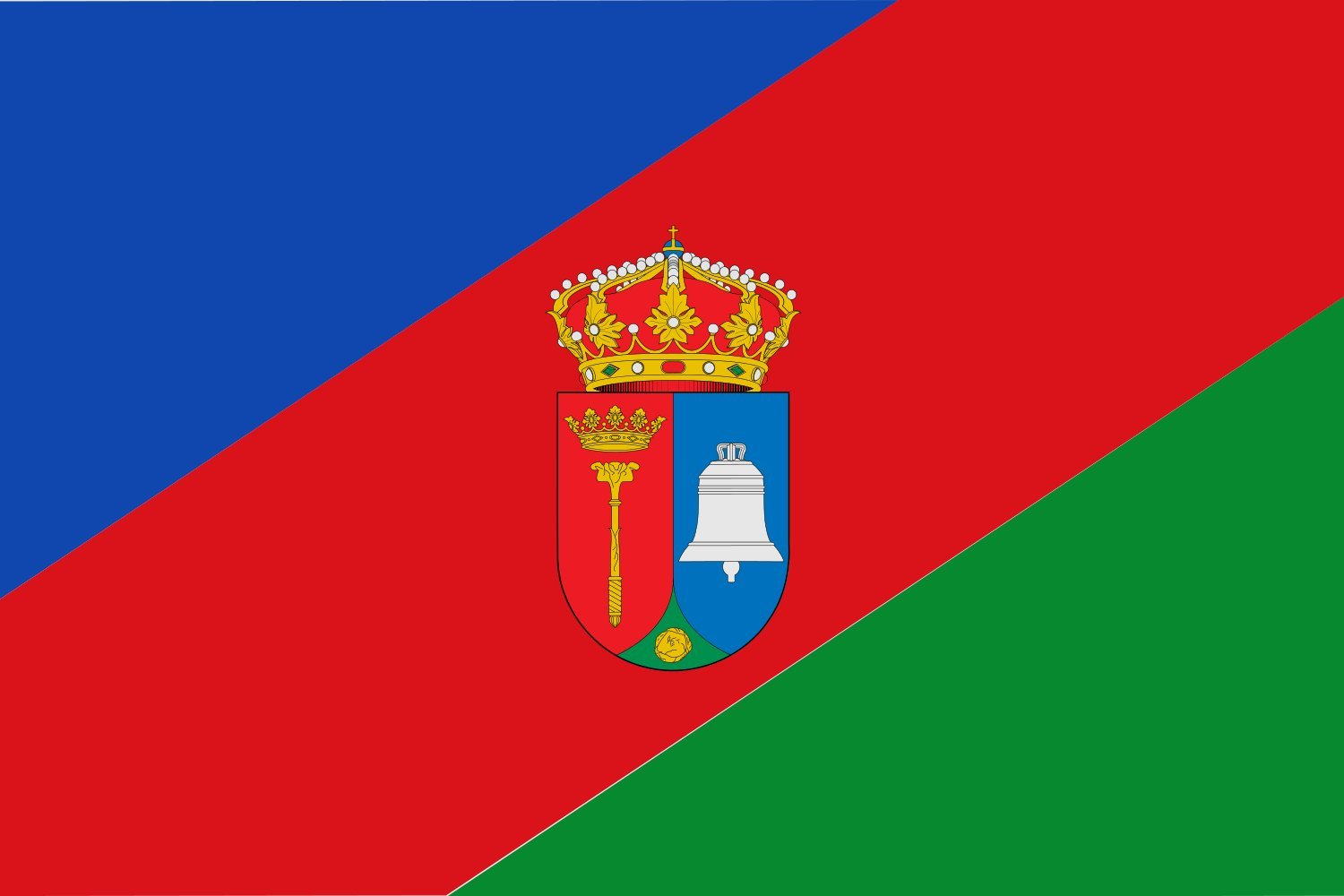 Drapeau Villares de la Reina Salamanca grand tissu pour mât officiel