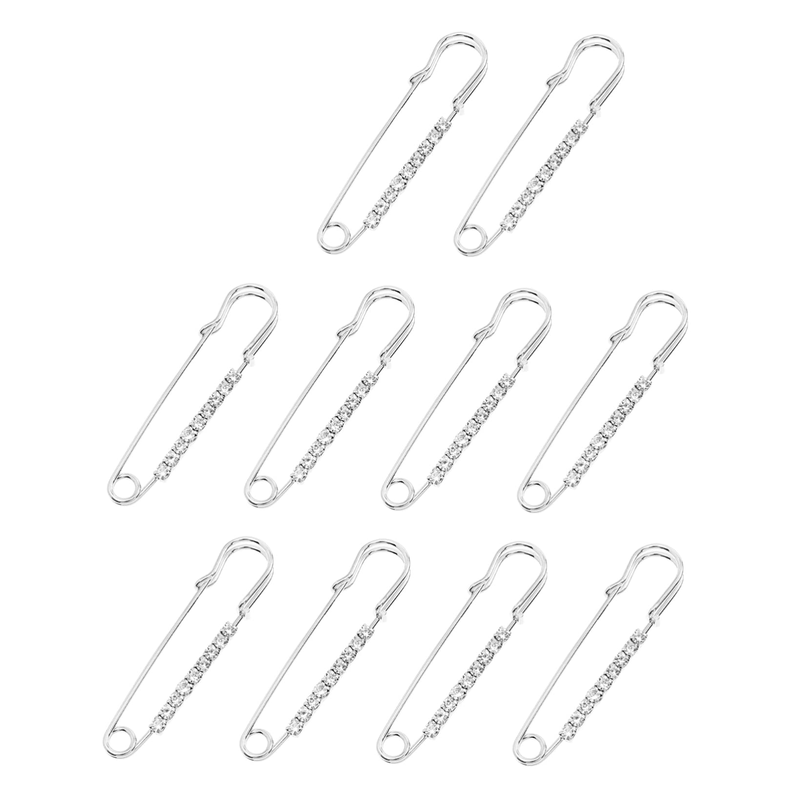 10pcs Broches de alfiler de Pecho de Diamantes de diezu Joyería Joya de decoración de suéter Elegante para Mujeres