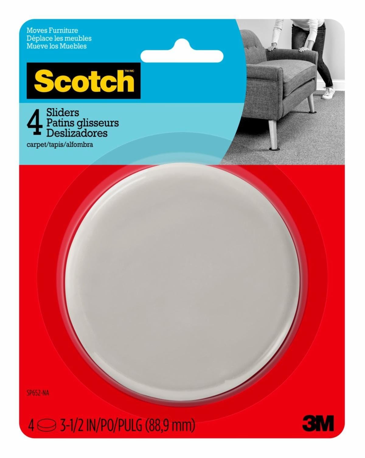 Scotch Sliders Smooth for Carpet