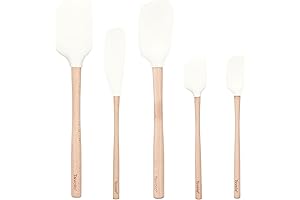 Tovolo White Silicone and Wooden Handle Spatula