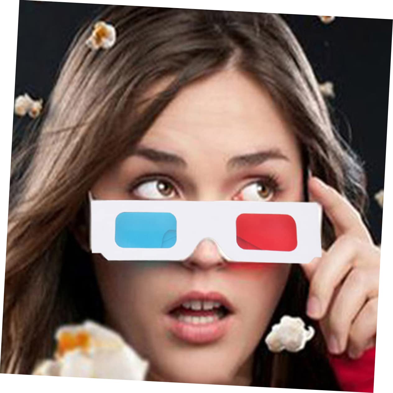 KICHOUSE 10pcs Glasses for Movies and Gaming Anaglyph Viewing Glasses for Family Entertainment and Fun Activities