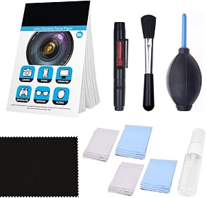 Camera Cleaning Kit for DSLR Cameras- Canon, Nikon, Pentax, Sony - Cleaning Tools and Accessories (Camera Cleaning Kit for DSLR Cameras)