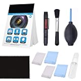 Camkix Camera Lens Cleaning Kit - Air Blower, 2in1 Lens Cleaning Pen, Cleaning Brush, Spray Bottle w/Cleaning Solution, Lens Cleaning Paper Tissue (Without Fluid)