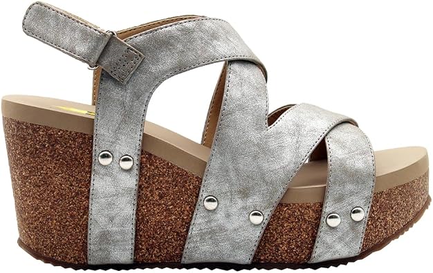 VOLATILE Womens Tory Casual Sandals Casual High Heel 3" & Up
