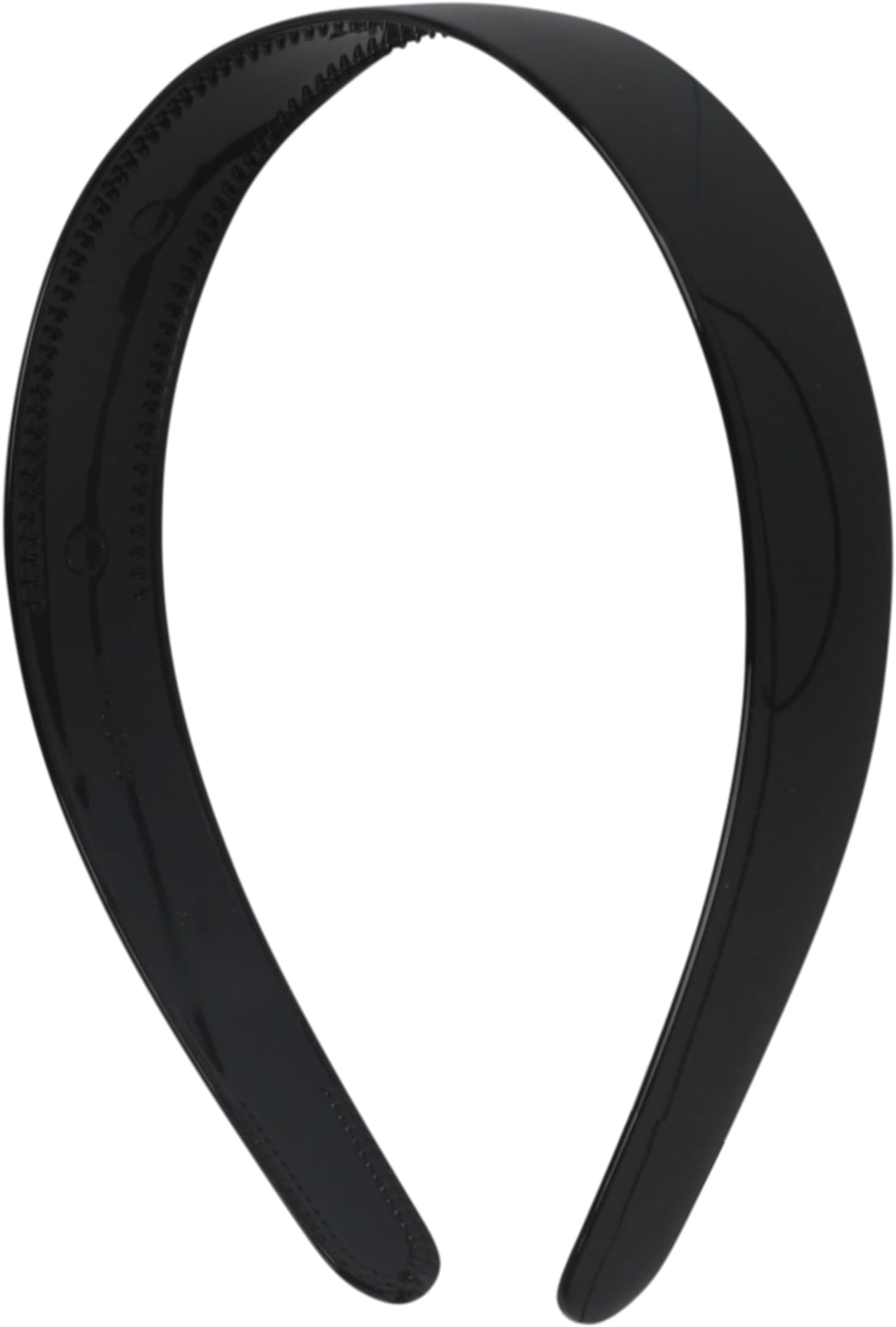 Black 1 Inch Plastic Hard Headband with Teeth Head band Women Girls (Motique Accessories) by Motique Accessories
