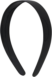 Motique Accessories Black 1 Inch Plastic Hard Headband with Teeth Head band Women Girls