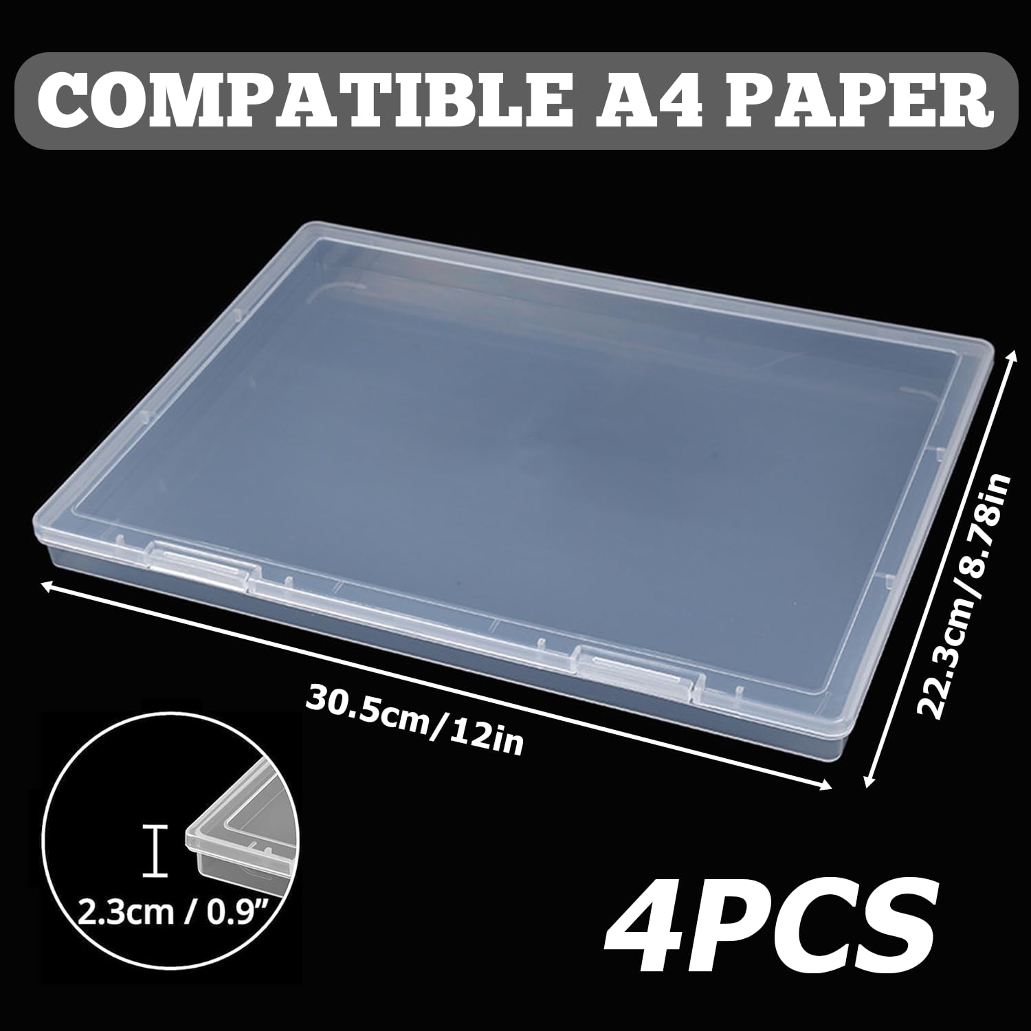 Scatola Multifunzionale In PP Scatola Portaoggetti Da Scrivania A 4 Griglie Scatola Portaoggetti - Foto 2