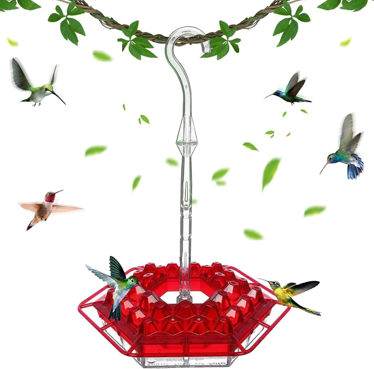 Sherem Sweety Hummingbird Feeder, New Hexagonal Shirem
