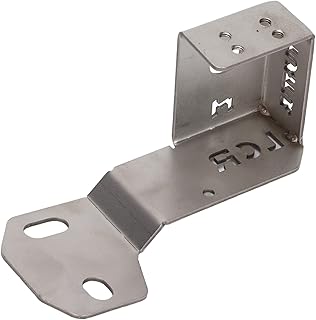 ASHATA Car Mobile Antenna Mount Clip, Stainless Steel Vehicle Mobile Radio Antenna Bracket Holder for Land Cruiser LC200 Car Main/Assistant Driving Position(Silver)