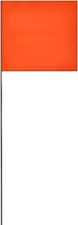 Swanson Tool Co., Inc Orange 25 Pack, Swanson Tool Co Glo Safety Marking Flag, 2.5 inch by 3.5 inch with a 15 inch Wire Staff, Model # FOR1525
