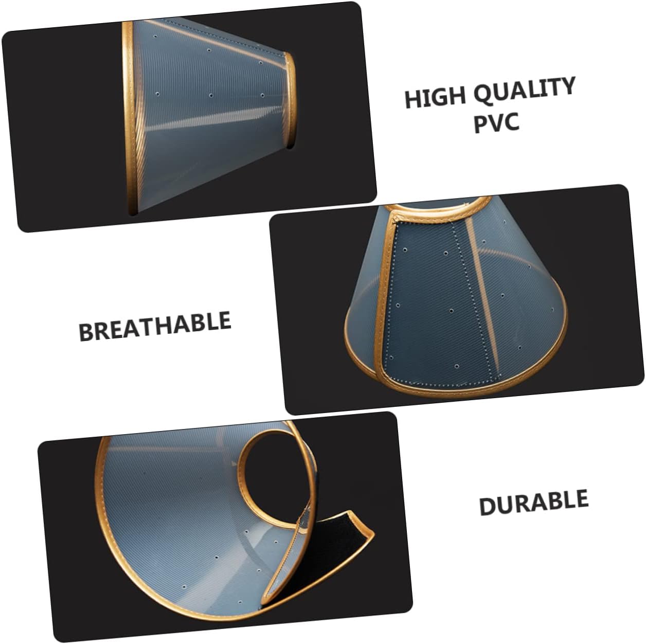 BESPORTBLE 3pcs Dog Collar Pet Collar for Surgery Recovery Comfortable Pu Edging Usage Rate