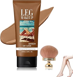 Maquillaje de piernas impermeable con brocha,...