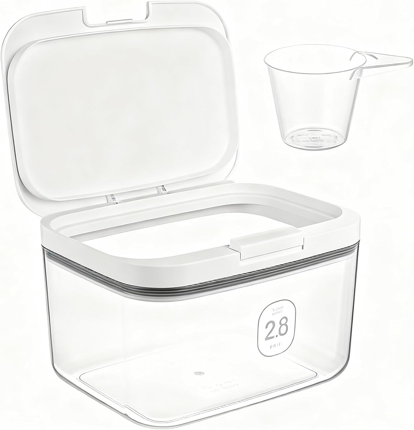 Récipient polyvalent pour détergent contre humidité boîte lessive 2,8 L