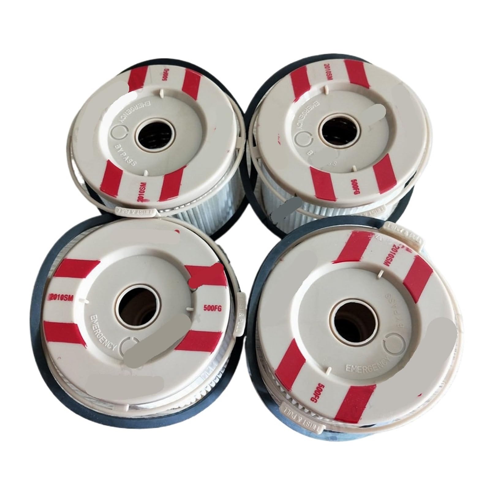 NACODLUL 4pcs 2010SM 2010TM 2010PM Filter Element for 500FG 500FH Filter Water 2 10 30 Micron(2010SM)