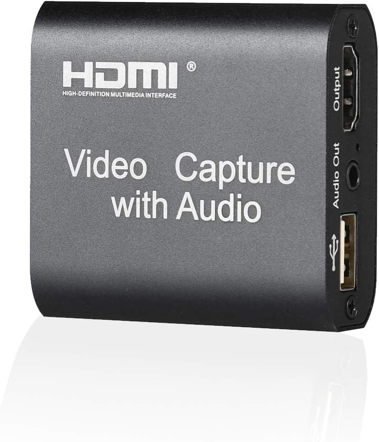 7SEVEN® 4K HDMI Screen Capture Recorder for Laptop PC TV Set TOP Box DSLR Camcorder to Live SREAMING Gaming Teaching Video Conference Live Broadcasting Support USB 3.0 with Audio 3.5mm & HD Loop Out