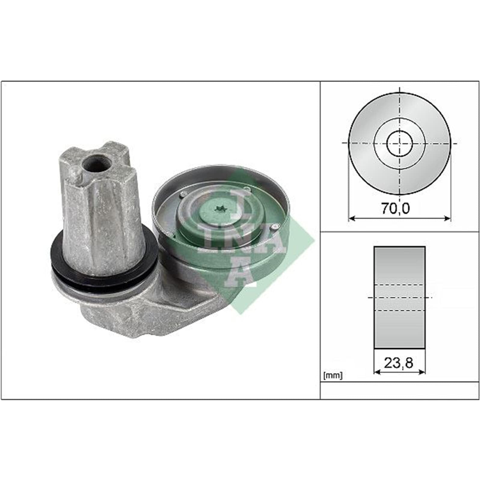 INA 534 0635 10 Spannarm Keilrippenriemen Kompatibel mit LAND ROVER Range Rover Sport L320