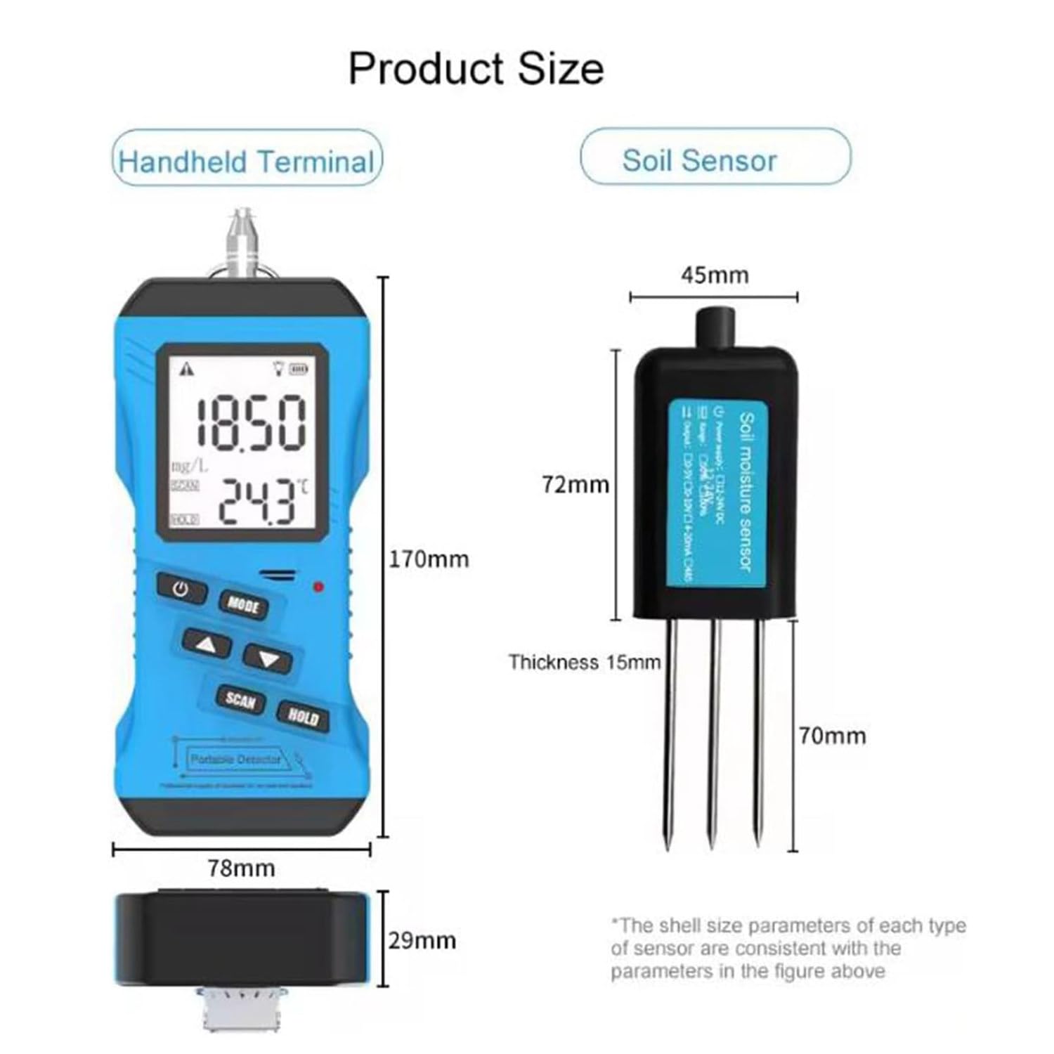 Probador De Suelo Digital 7 En 1 Con Pantalla Lcd, Medidor De Humedad Del Suelo, Humedad, Temperatura, Ec, Ph, Sensor Npk, Medidor De Suelo Rápido 7 En 1, Confiable Y Preciso