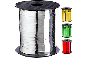 Crisp and Shimmering: Silver Curling Ribbon for Dazzling Crafts