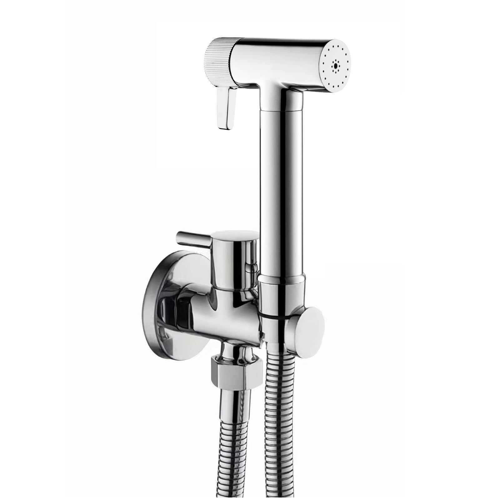 Grifo bidet para wc de pared con manguera de acero inoxidable de 1.2 m para higiene intima