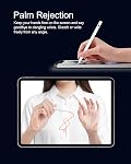 Stylus Pen for iPad 9th&10th Generation, Active Pencil for iPad 11/10/9/8/7/6th Gen, Pro 12.9"/11"/M4, Air 3/4/5/M2, Mini 5/6th, No Bluetooth, White