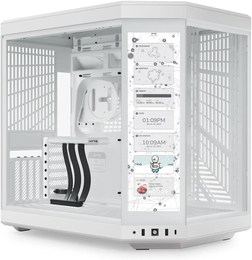 Y70 Touch Mid Tower Case White (E-ATX/ATX/M-ATX/M-ITX)