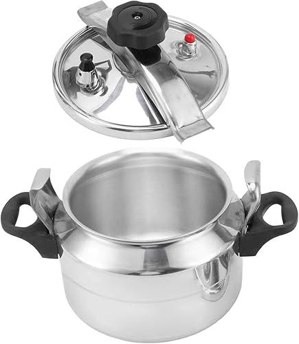 Miniatura 5 de Olla a presión de aluminio con válvula de seguridad 4L de gran capacidad Olla de conservas de inducción Artículos de cocina