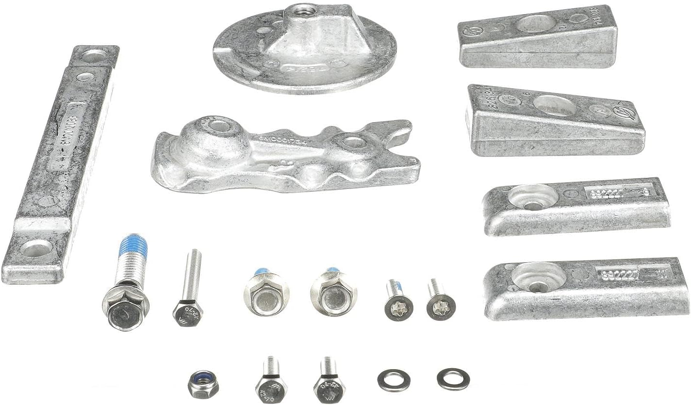 Mercury 8M0116590 Aluminum Anode Kit for Mercury L6 350-400hp Verado Outboards