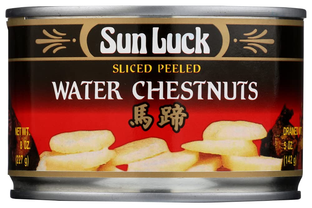 SUN LUCK REGULAR WATER CHESTNUT DICED SHELF STABLE 8 OZ - 0076132170101