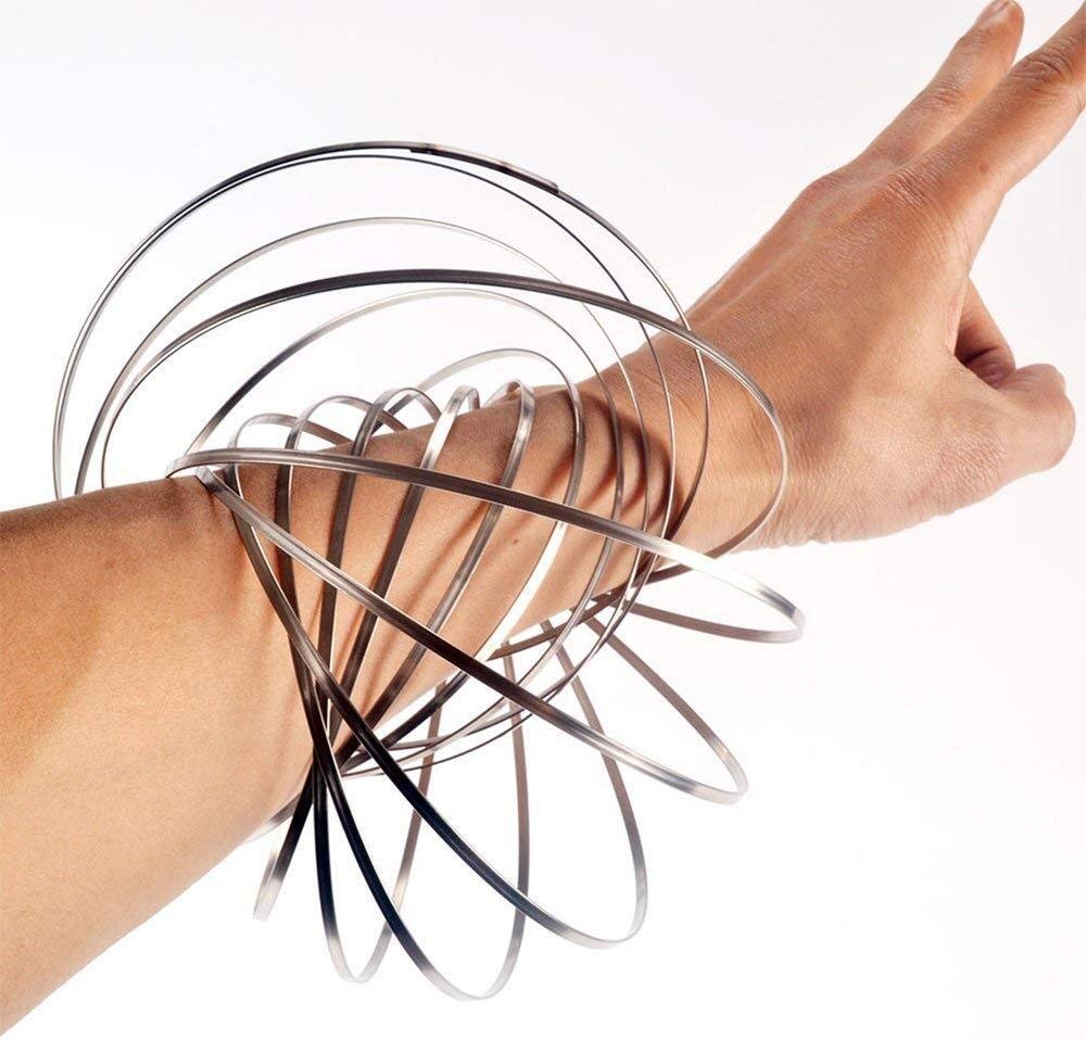 Amazon.co.jp: Dish スピナーリングアームスリンキー玩具フロー指輪  