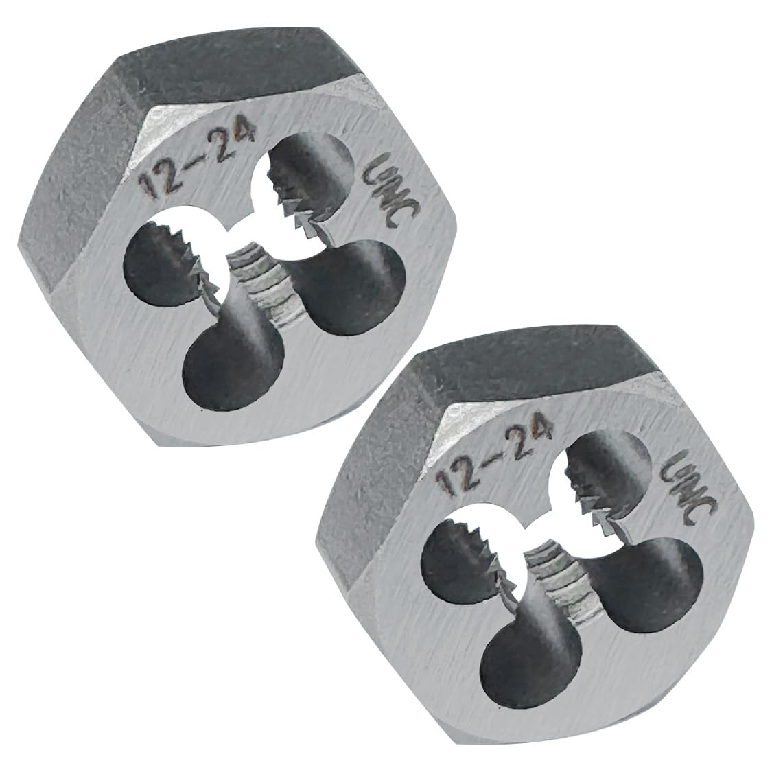 10-32 Hex Die 2 Pcs Right Hand Thread Repair Tool Alloy Steel Hexagonal Die for External Thread Cutting and Screw Thread Restoring in Metalworking and Machinery — Amazon image 4