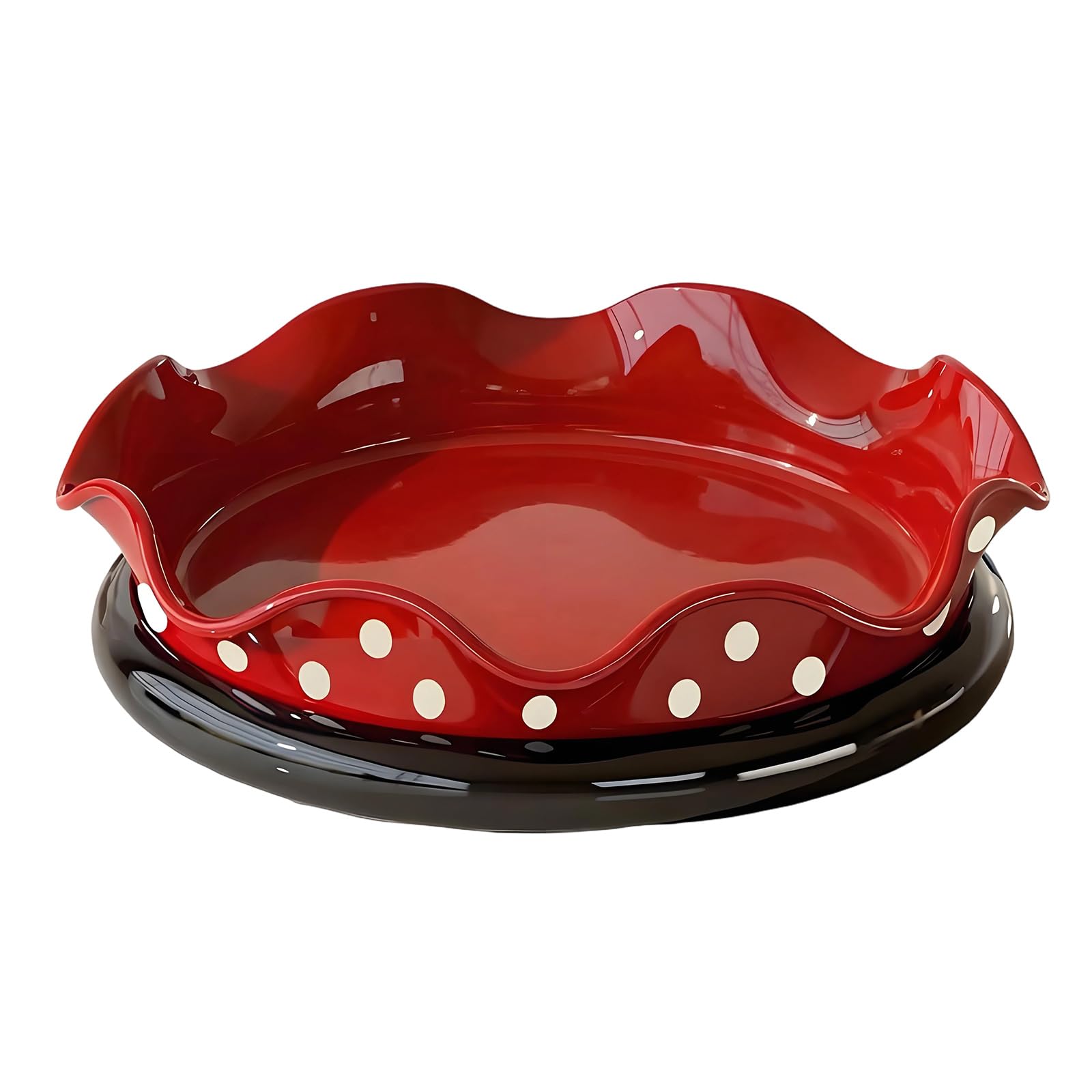 Kalttoy B Layer Rotating Fruit Tray With Water Draining Feature For Organized Kitchen Counter Fruit Asket