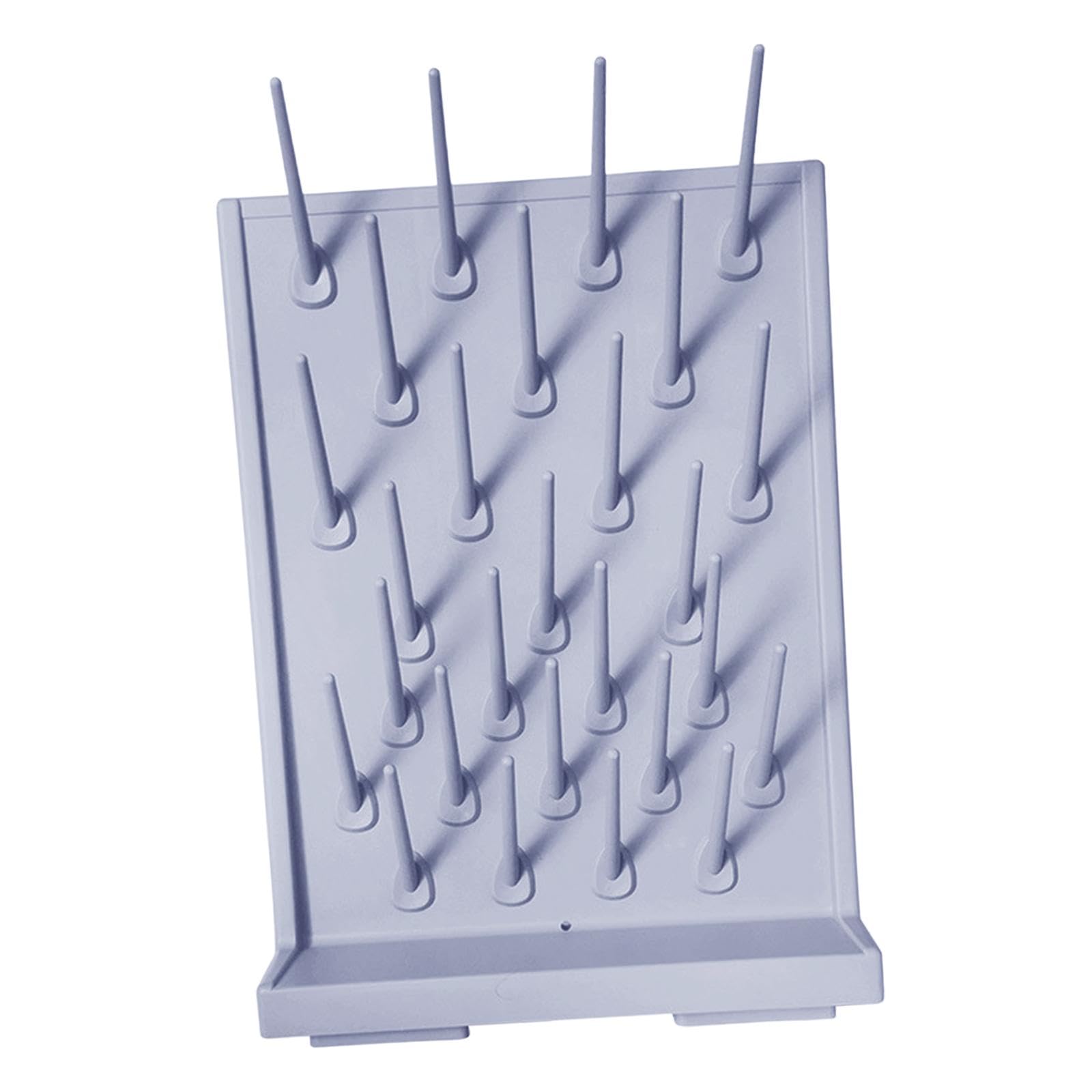ujeavette UJEAVETTE® Lab Drying Rack with 27 Detachable Pegs Multipurpose Test Tube Draining Rack Light Gray-picture-37