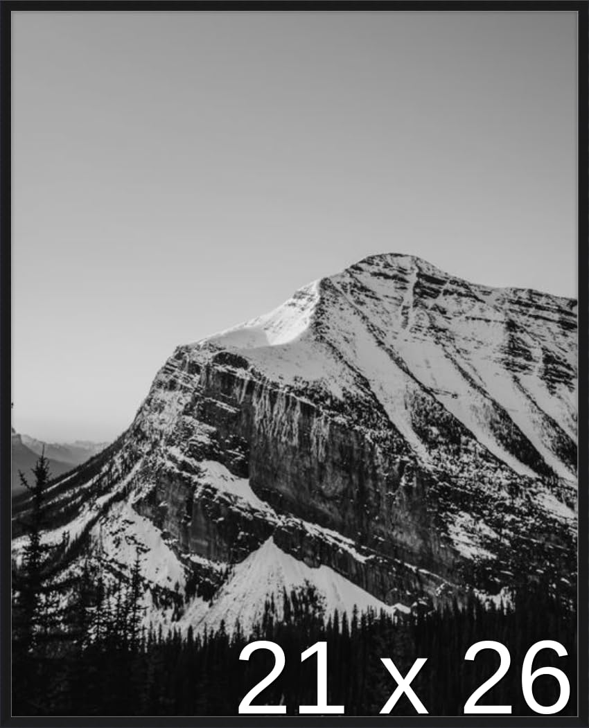 Frame It Easy 21 1/2 x 26 1/2 Satin Black Metal Frame (Ashford) 21.5x26.5 inches