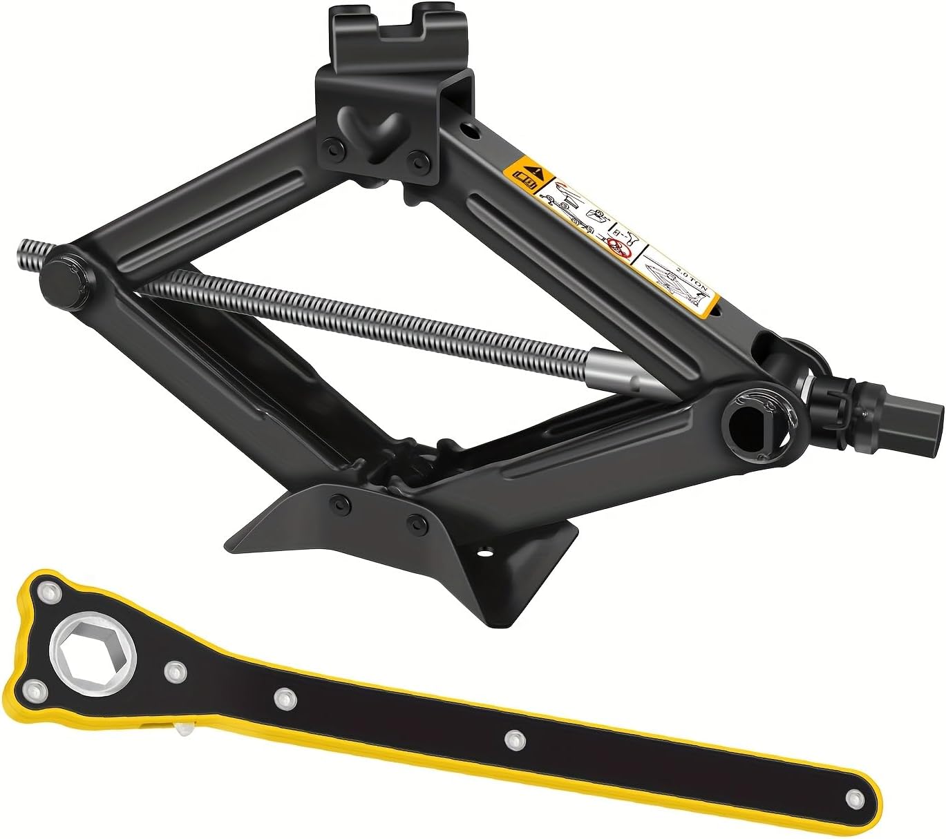 Car Jack, Compatible with Toyota Tundra (XK50) 2.Gen 2007-2023 2024, Portable Hand Crank, tire Changing Tools, Auto Parts