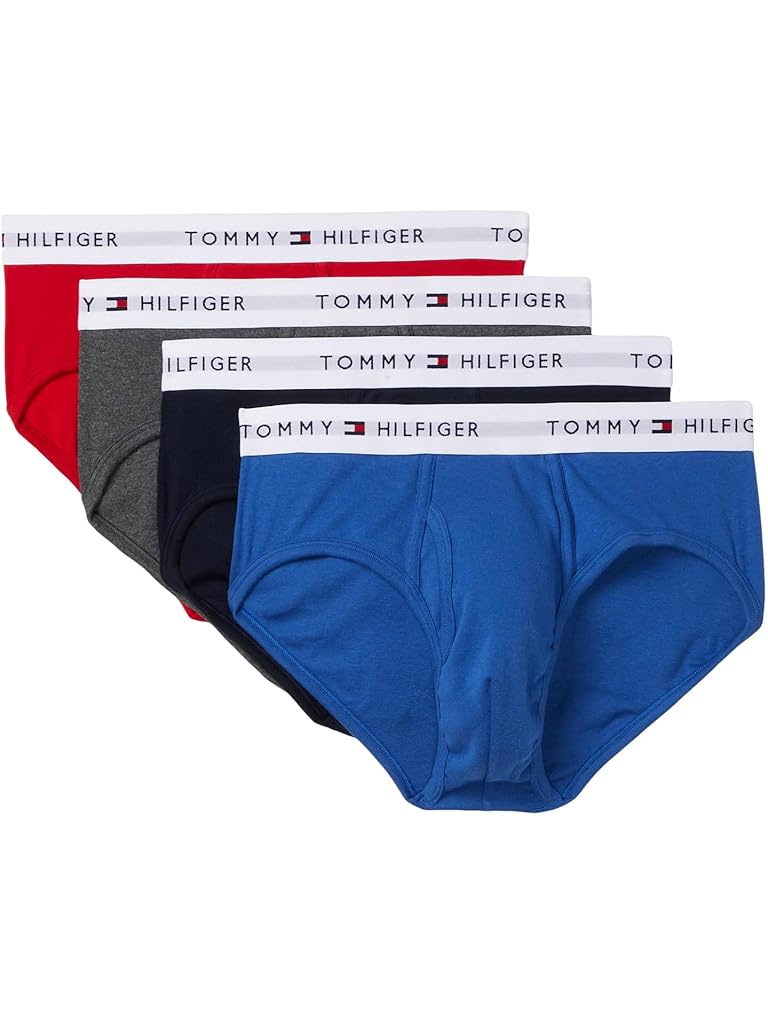 Blue Tommy Hilfiger Cotton Classic 4-Pack Brief