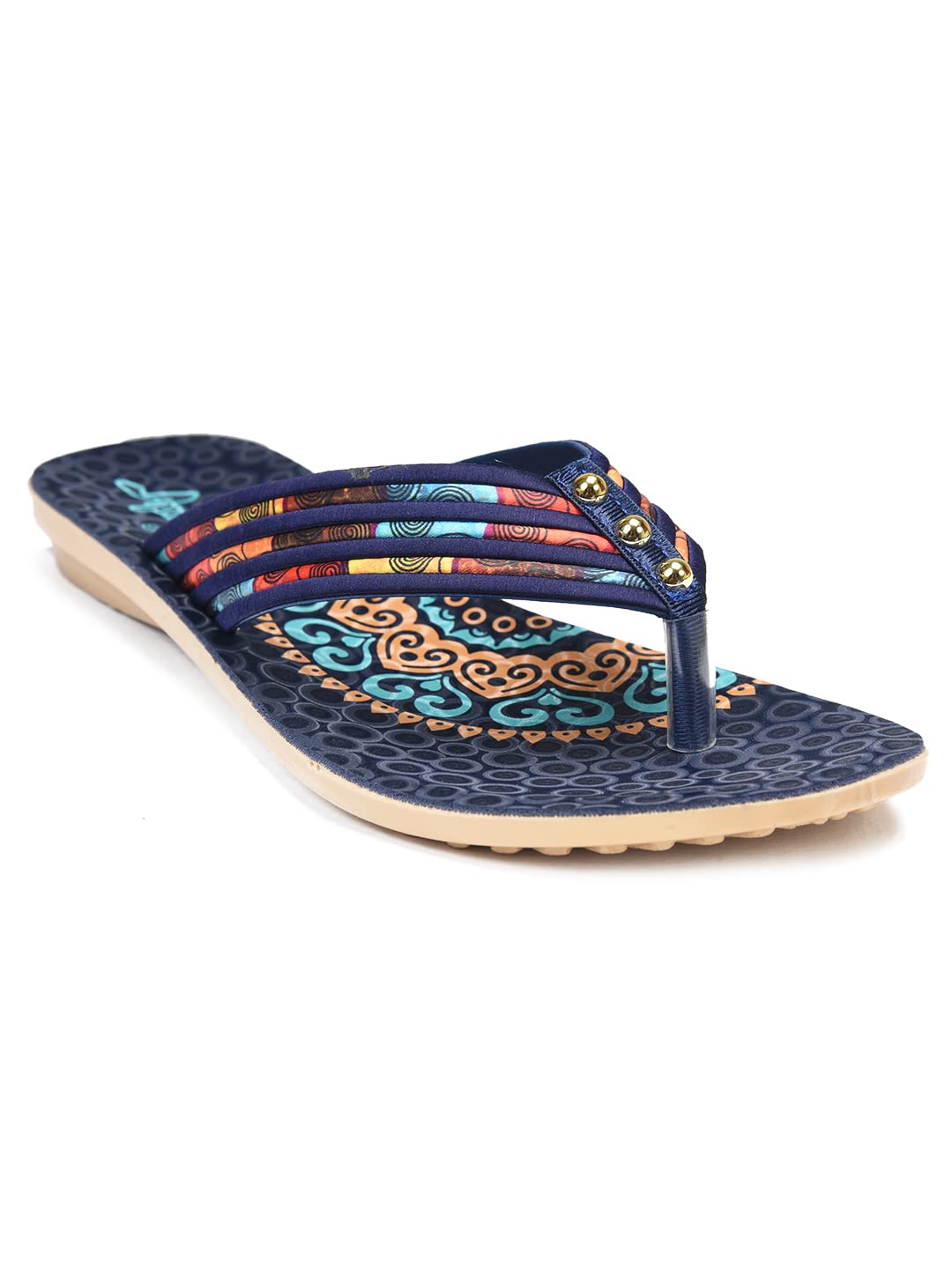 AJANTA Womens Blue Flat Sandal PU4039 (B0B4247981) Amazon Price History, Amazon Price Tracker