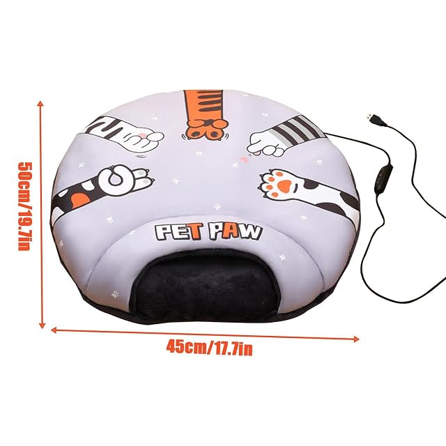 Foto 4 de 8 de Steadybombb Cama para Gatos con calefacción Interior, Manta eléctrica para Calentamiento rápido y para Gatos
